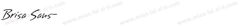 Brisa Sans字体转换